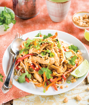 Pad thaï au poulet