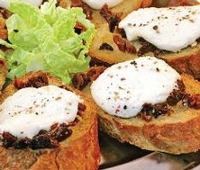 Chèvre chaud sur croûtons