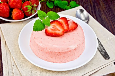 Fraises en mousse