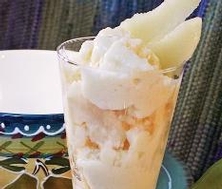 Tofu glacé à la poire