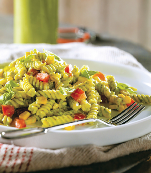 Pâtes au pesto d’avocat et de brocoli