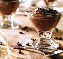 Pouding au chocolat et aux amandes