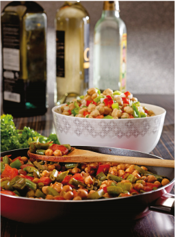 Salade de pois chiches et poivrons