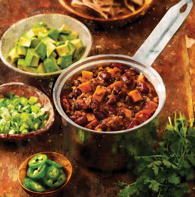 Chili haricots et lentilles
