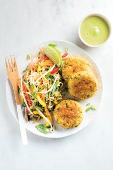 Croquettes de poisson et quinoa cuites au four