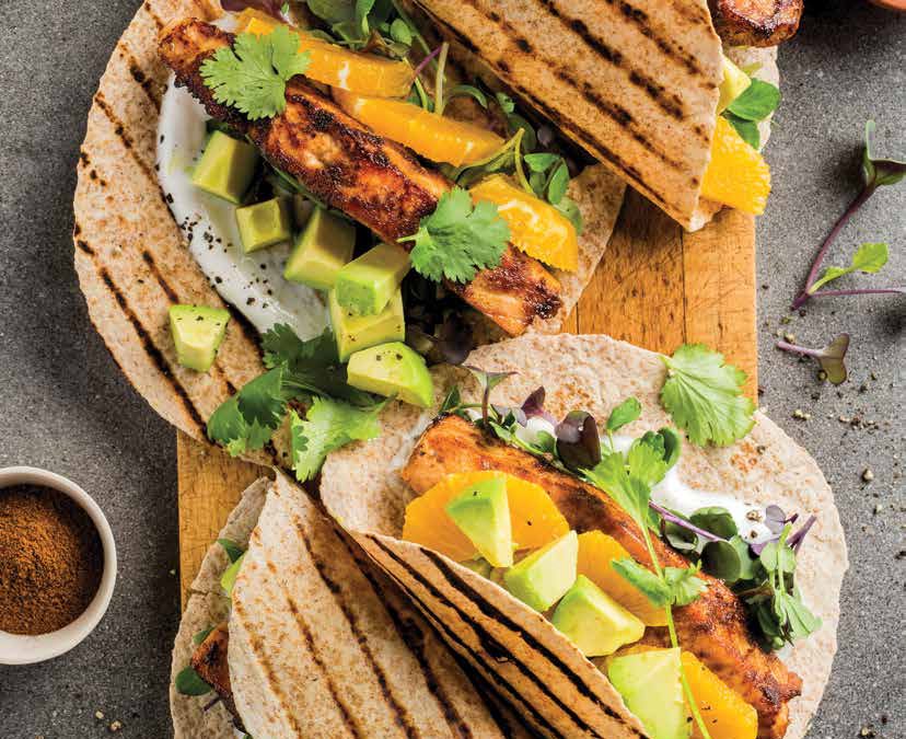 Tacos au saumon grillé chipotle et érable