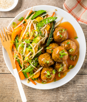 Boulettes de poulet sauce aigre-douce