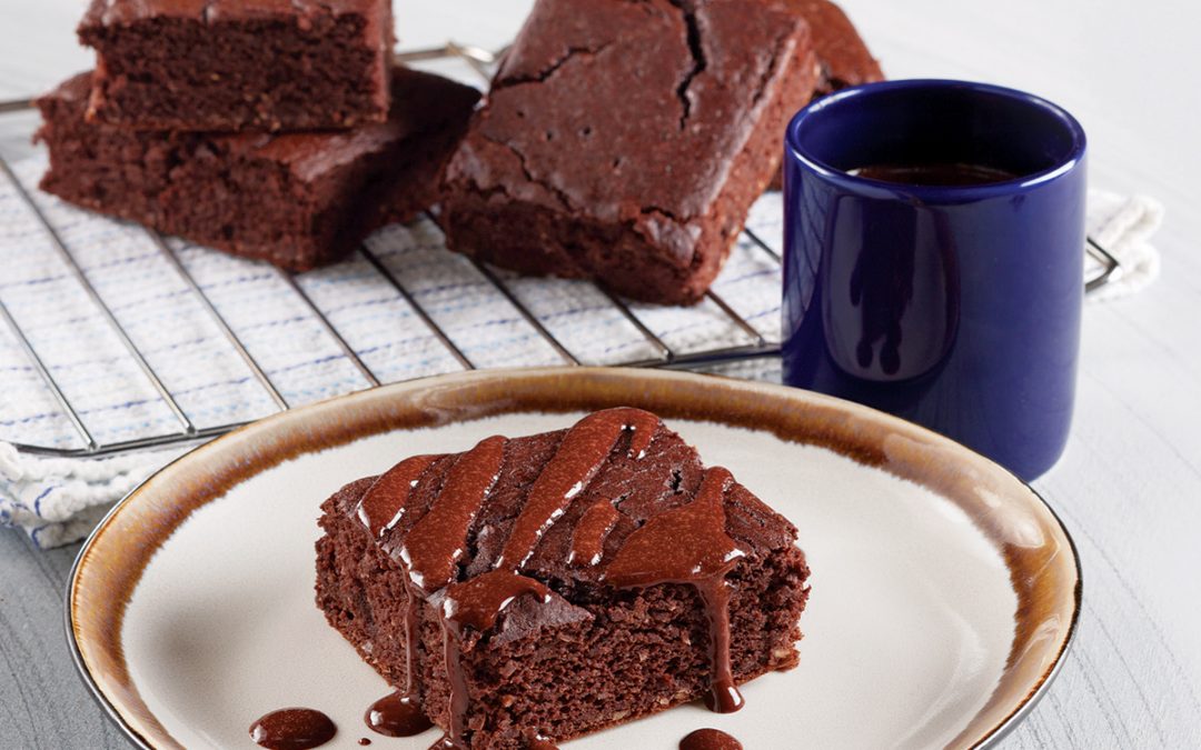 Carrés de haricots noirs au chocolat
