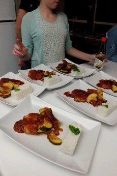 Courgettes aux tomates