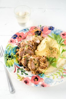 Filet de porc en croûte de pacanes et érable