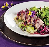 Filet de porc sauce aux bleuets