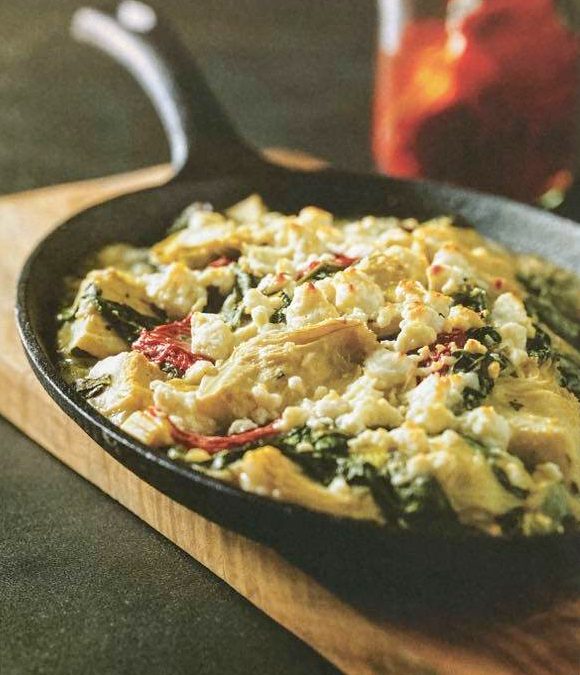 Gratin d’artichauts et d’épinards
