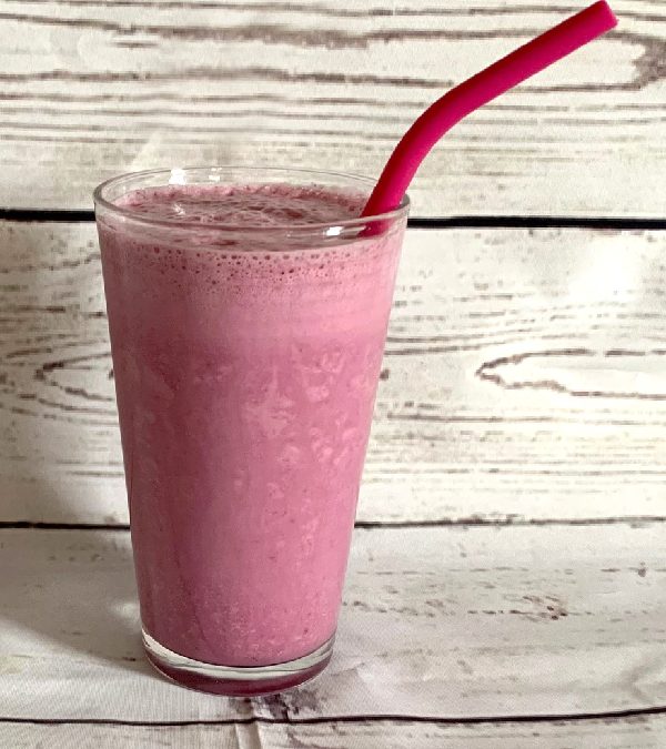 Lait aux framboises