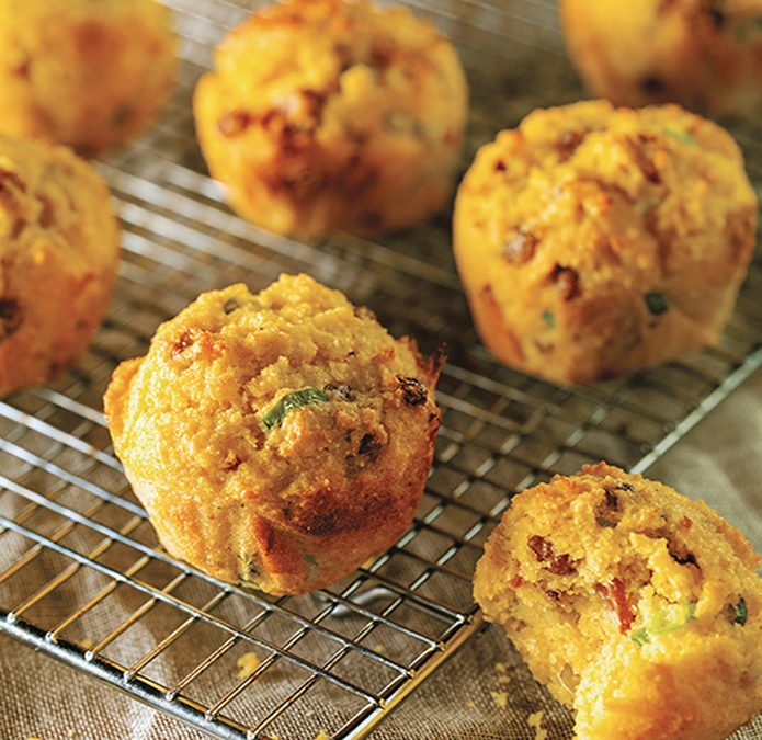 Muffins au maïs et au bacon