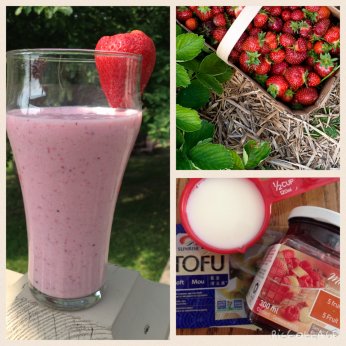 Smoothie aux fraises