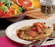 Escalopes de dinde au pomélo