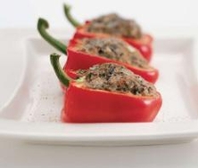 Poivrons farcis au riz sauvage
