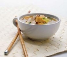 Soupe Miso au tofu grillé