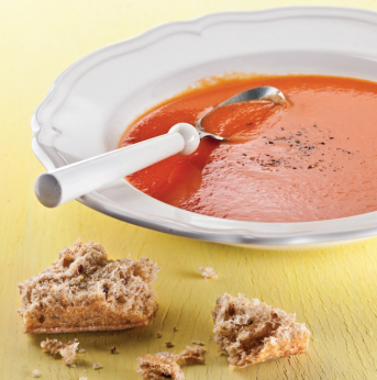 Potage aux poivrons rôtis