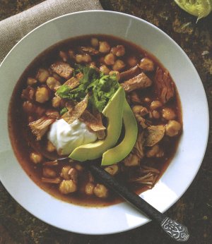 Soupe de dinde et de maïs blanc