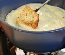 Fondue au fromage suisse
