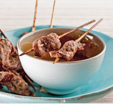 Brochettes de bœuf thaïlandaises à l’orange