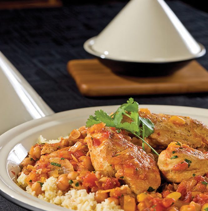 Tajine de poulet aux abricots