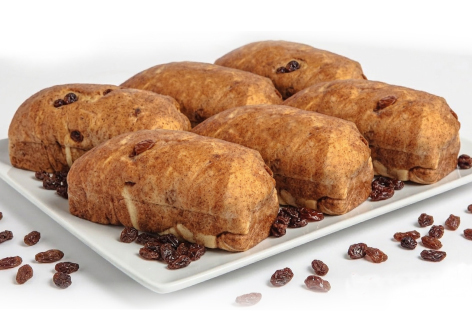 ''Ptits'' Pains briochés protéinés cannelle et raisins (Pqt 6)