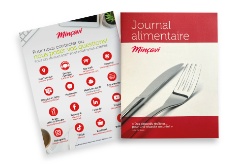 Le journal alimentaire grand format + carnet de pesée