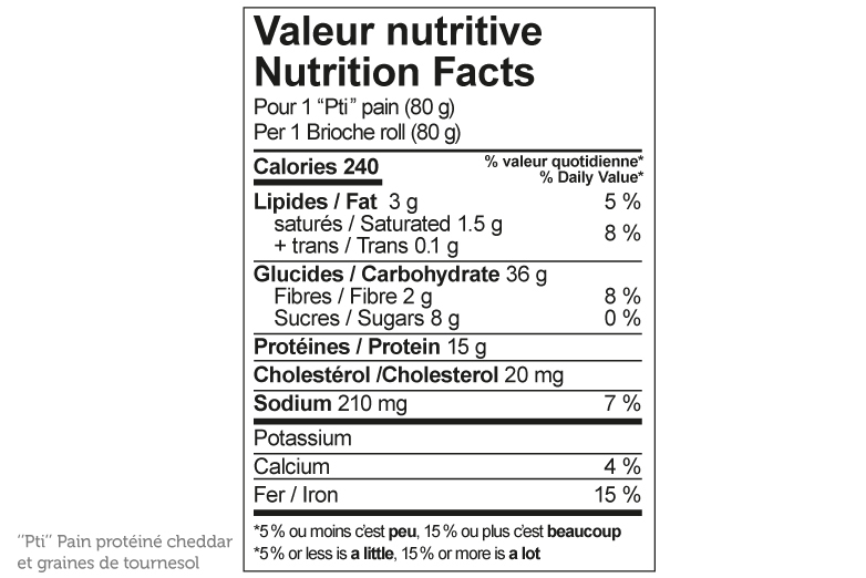 ”Pti”pain protéiné cheddar et graines de tournesol – Image 4