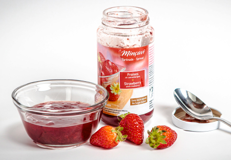 Confiture fraises et canneberges
