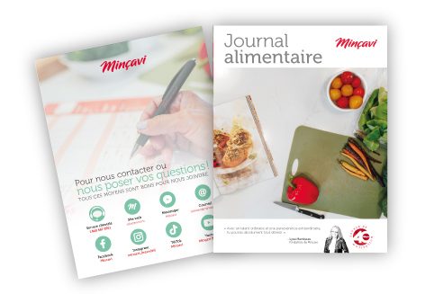 Le journal alimentaire grand format + carnet de pesée