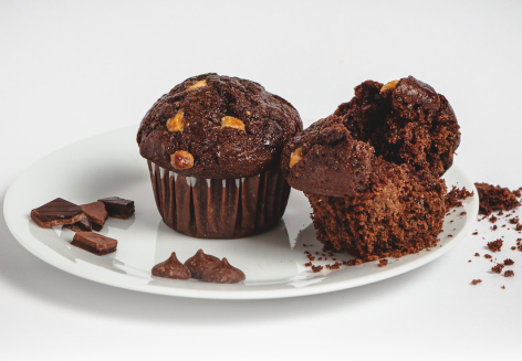 Muffins triple chocolat avec chia