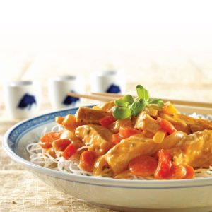 Poulet thaï sauce au cari rouge