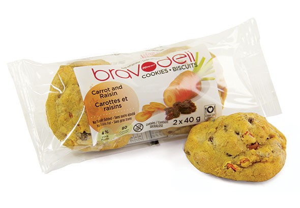 Biscuits carottes et raisins